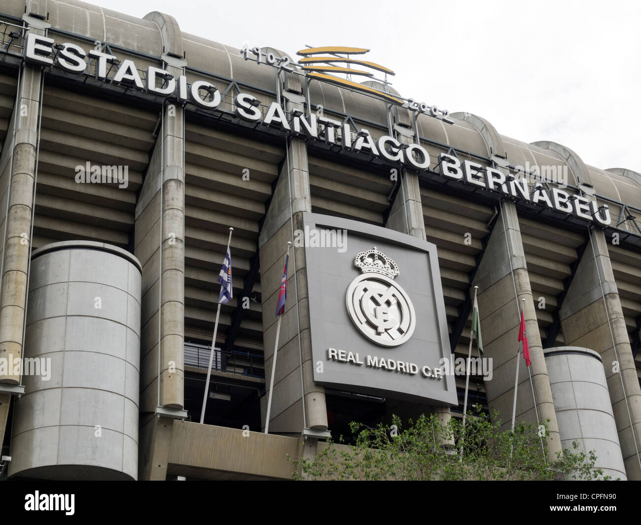 Real Madrid stadium Santiago Bernabéu in Madrid, Spain Stock Photo
