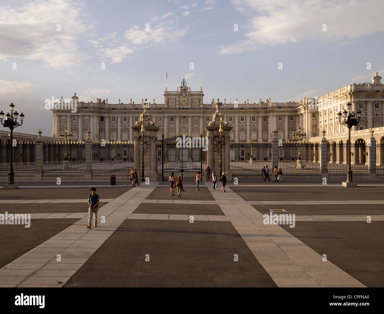 Facade of the palacio real royal palace hi-res stock photography and ...