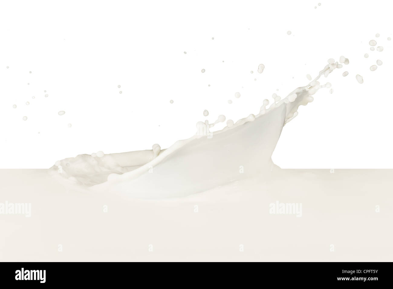 splashing milk isolated on white background Stock Photo - Alamy