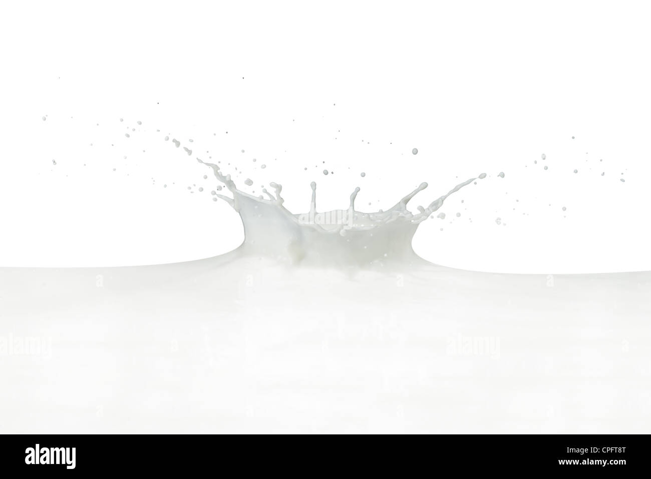splashing milk isolated on white background Stock Photo - Alamy