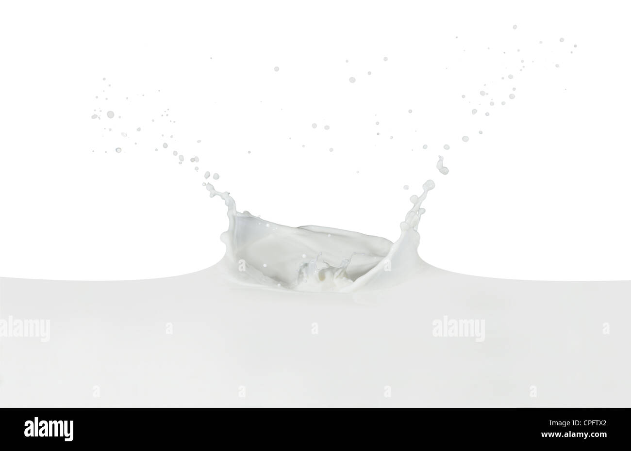 splashing milk isolated on white background Stock Photo - Alamy