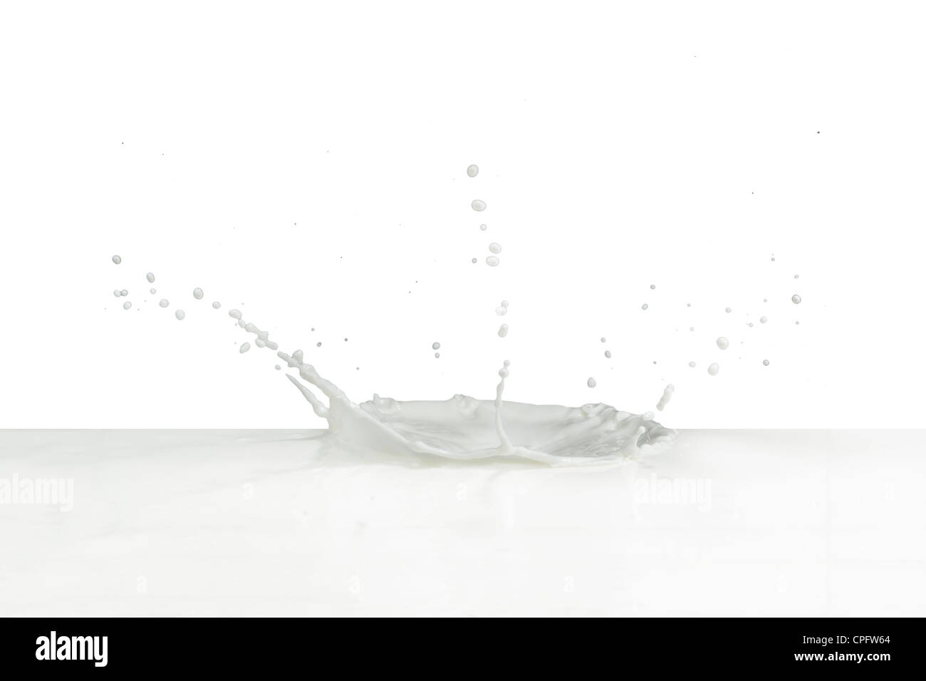 splashing milk isolated on white background Stock Photo - Alamy