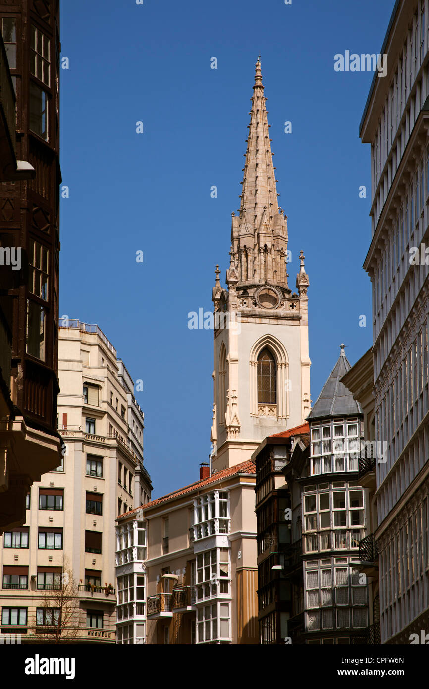 City center Santander Cantabria Spain Stock Photo