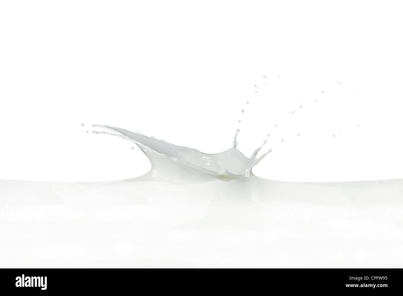 splashing milk isolated on white background Stock Photo - Alamy
