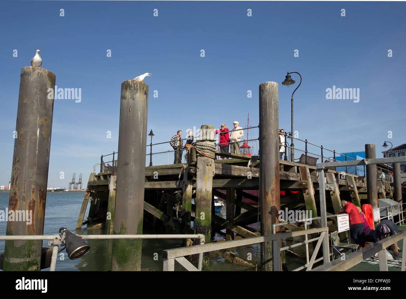 Halfpenny pier Harwich Stock Photo