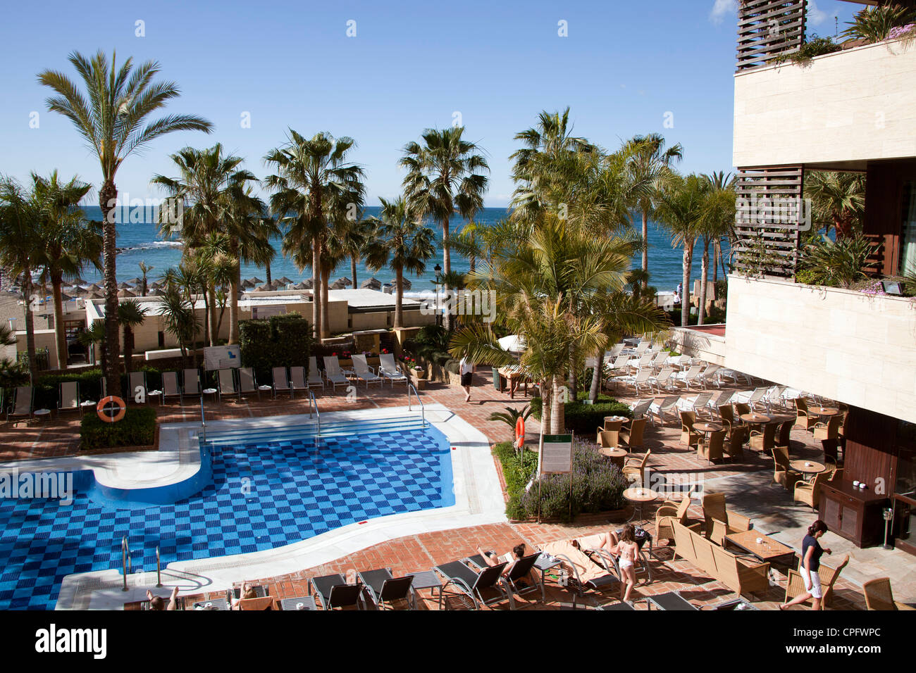 Fuerte Miramar Hotel Pool Marbella Malaga Costa del Sol Andalusia Spain