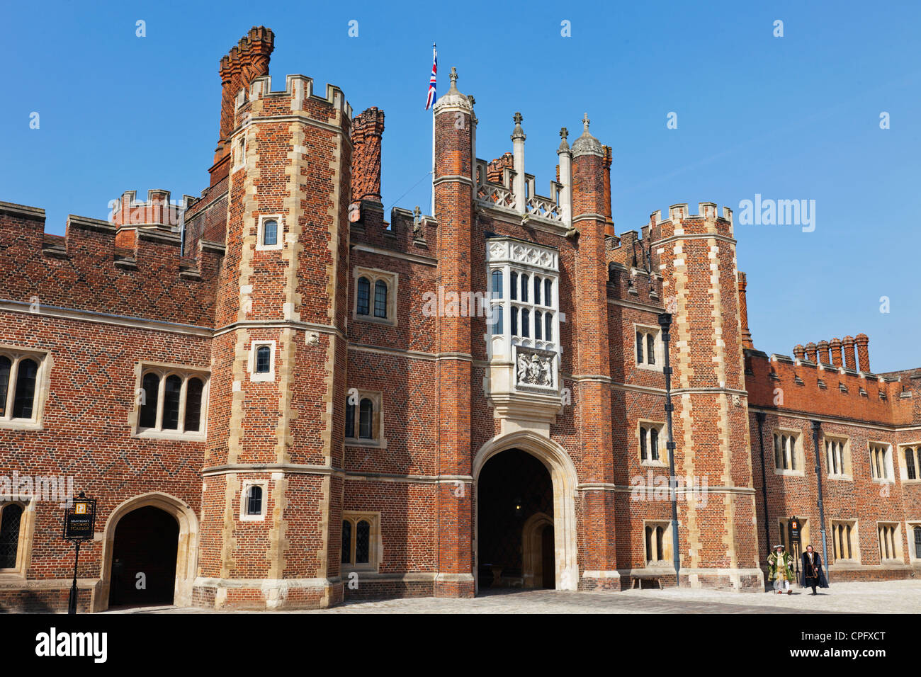 England, London, Surrey, Hampton Court Palace, Anne Boleyn's Gate Stock