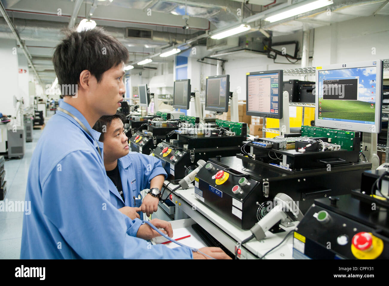 computer assembly line