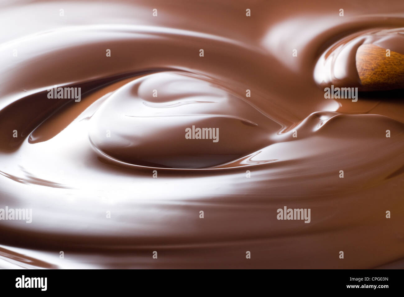 Melted Chocolate Stock Photo