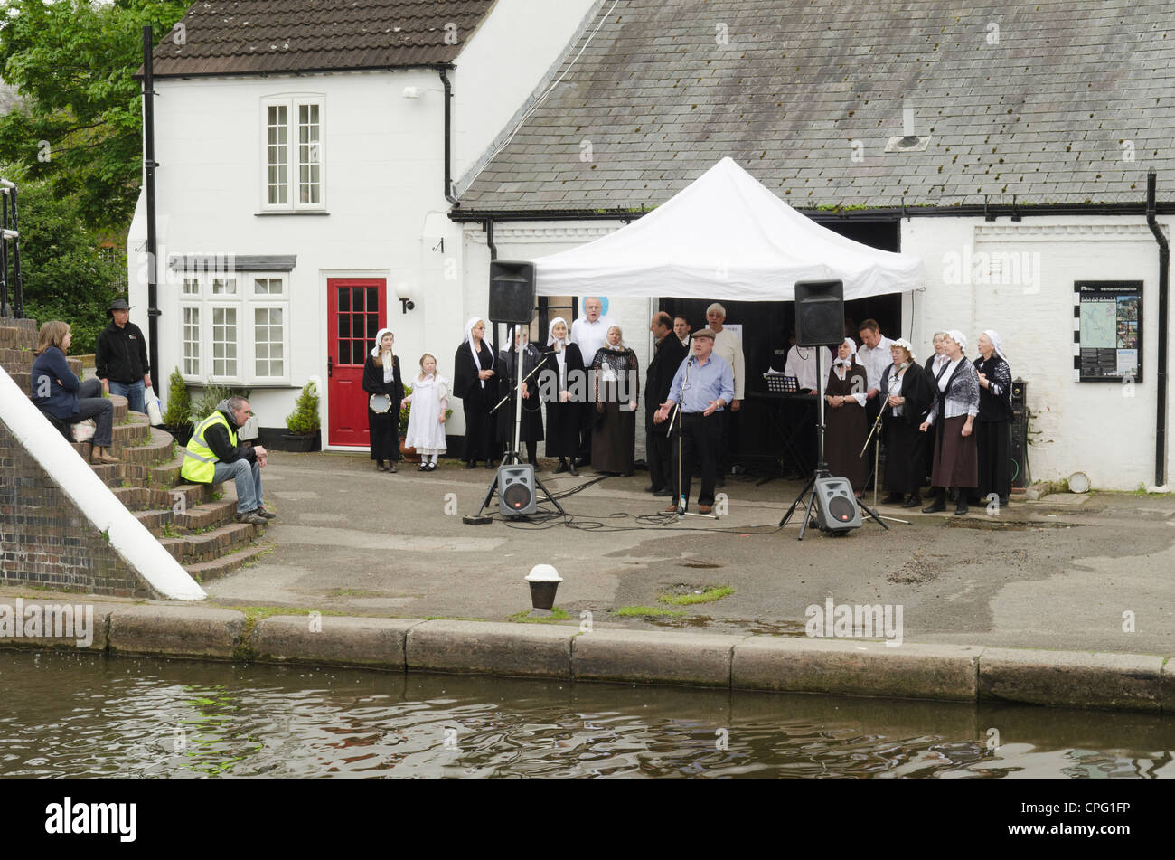 A group of musical performers at