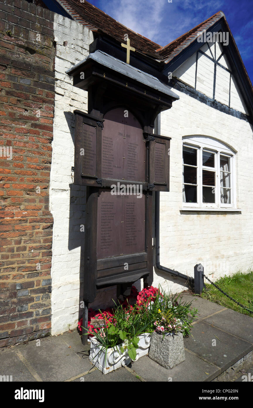 a village war memorial at Chalfont St Giles Bucks UK Stock Photo Alamy