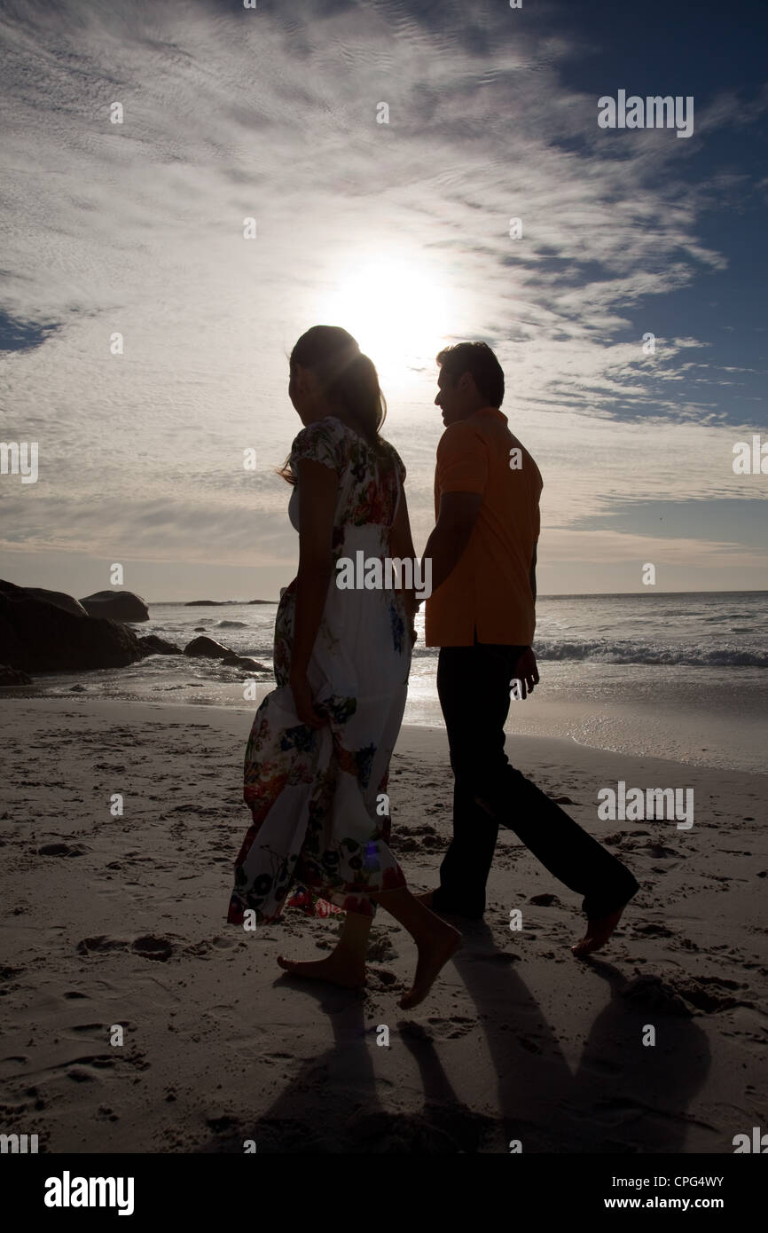 Indian couple holding hands hi-res stock photography and images - Alamy