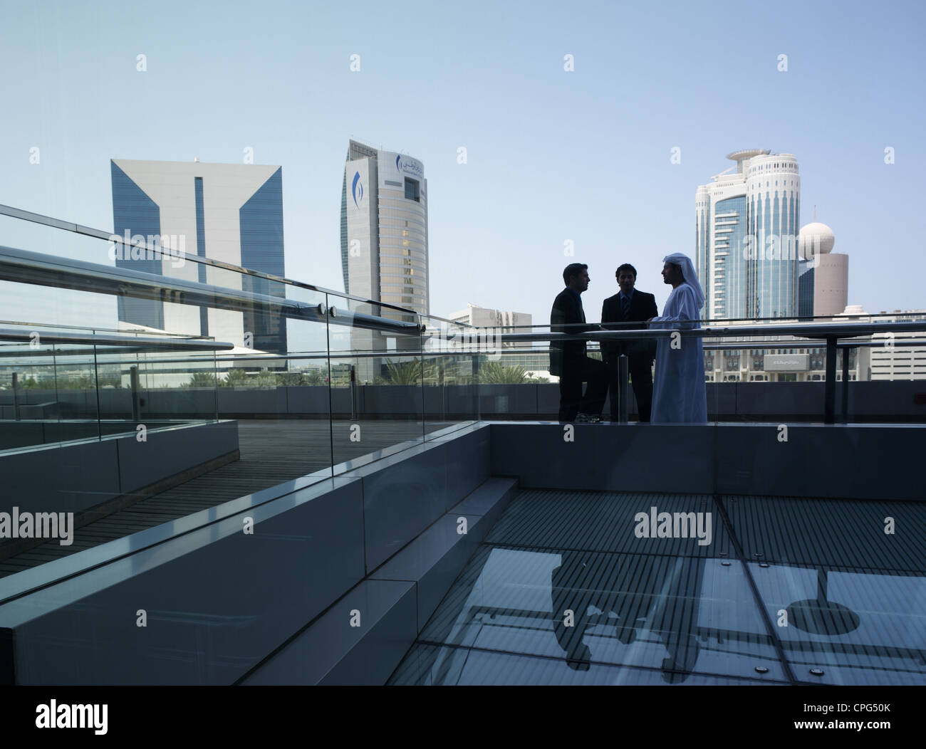 Business persons talking Stock Photo