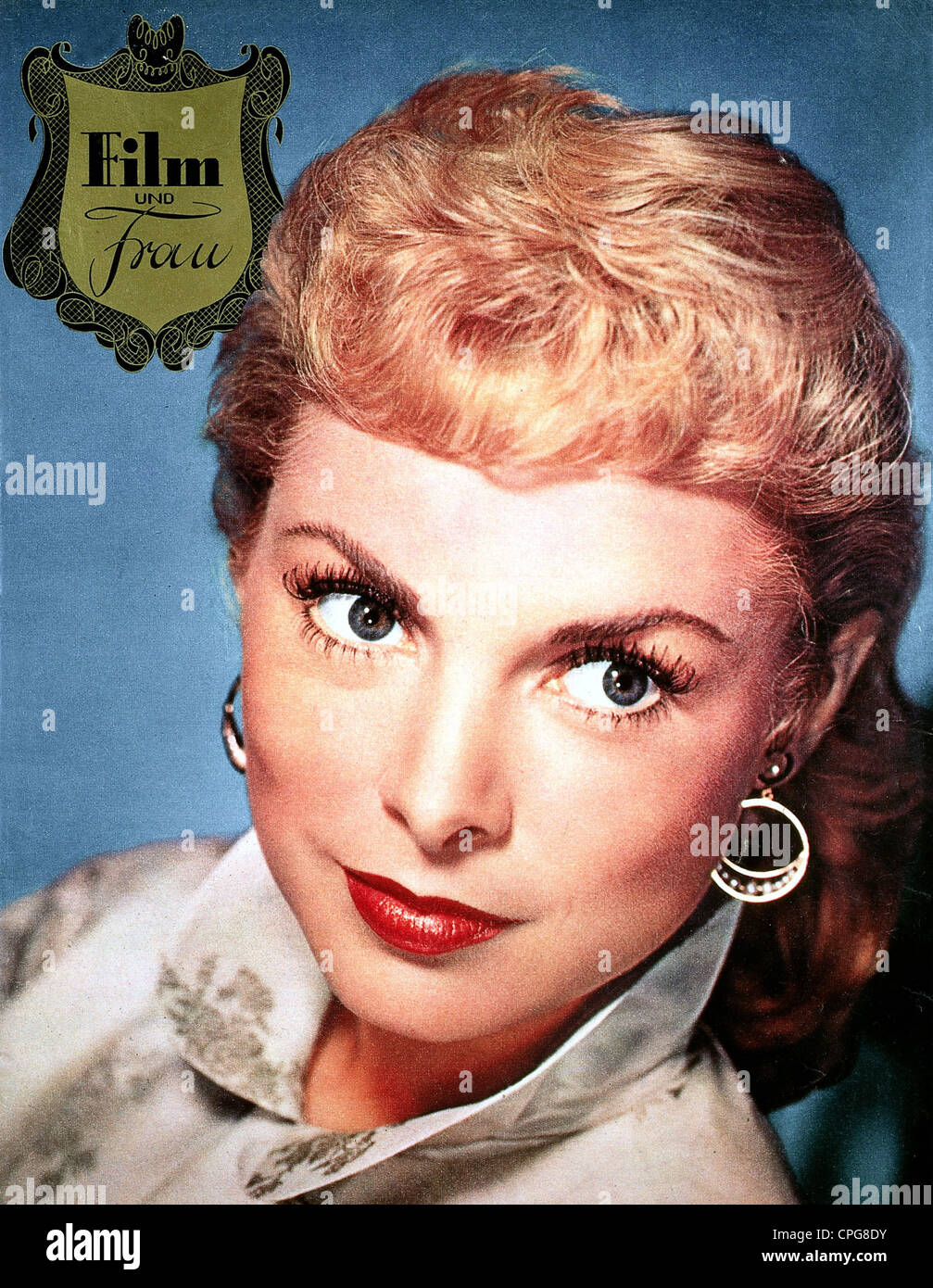 press media, 1950s, 'Film und Frau', edition 25/VIII, 1956, cover: Janet Leigh, Additional-Rights-Clearences-Not Available Stock Photo