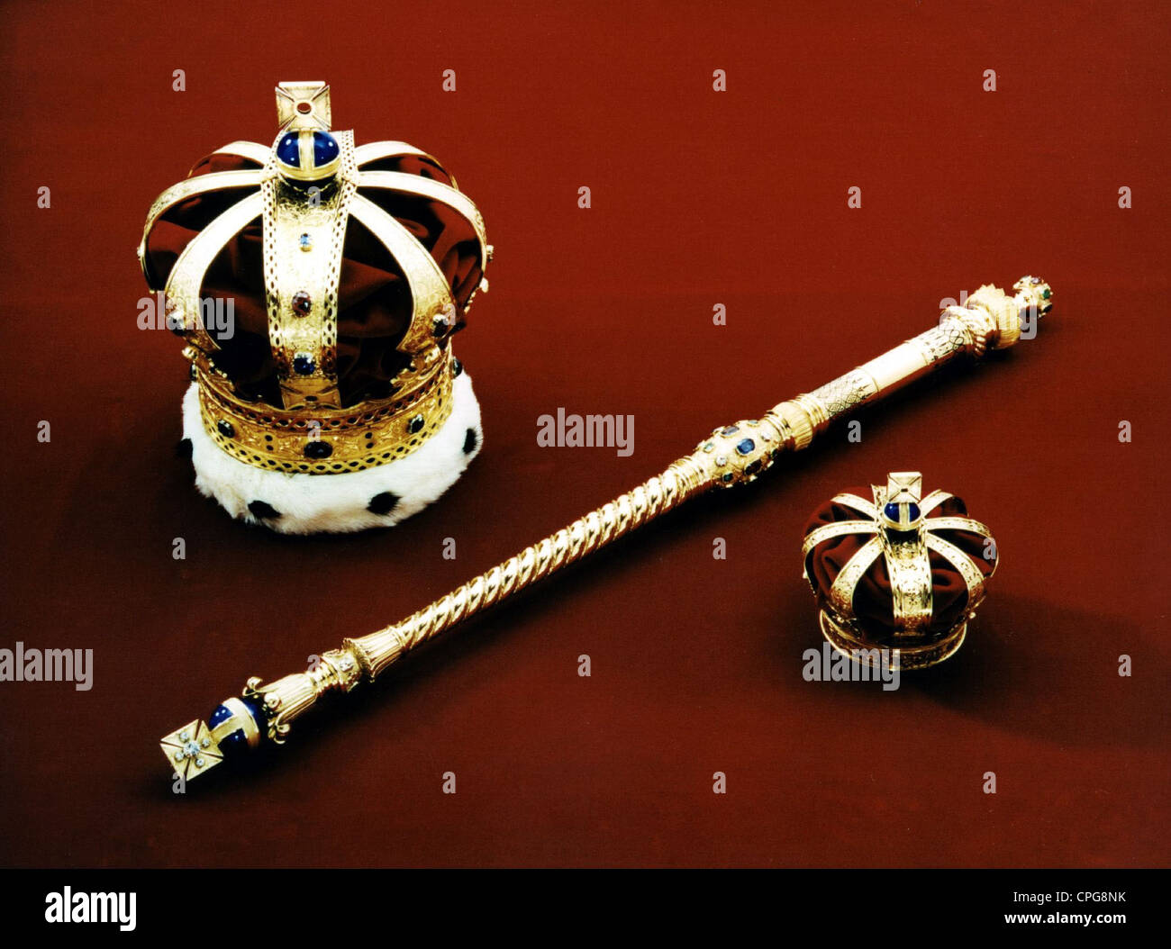 jewellery, crown jewels, crown, sceptre and princess crown, German