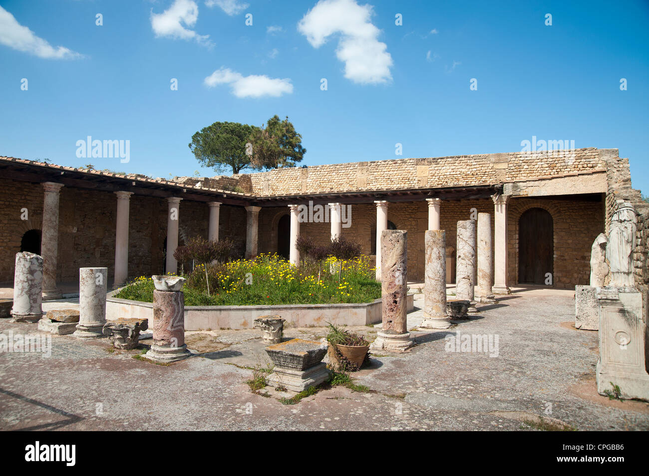 Carthage, Tunisia Ancient Roman villa in the Odeon quarter Stock