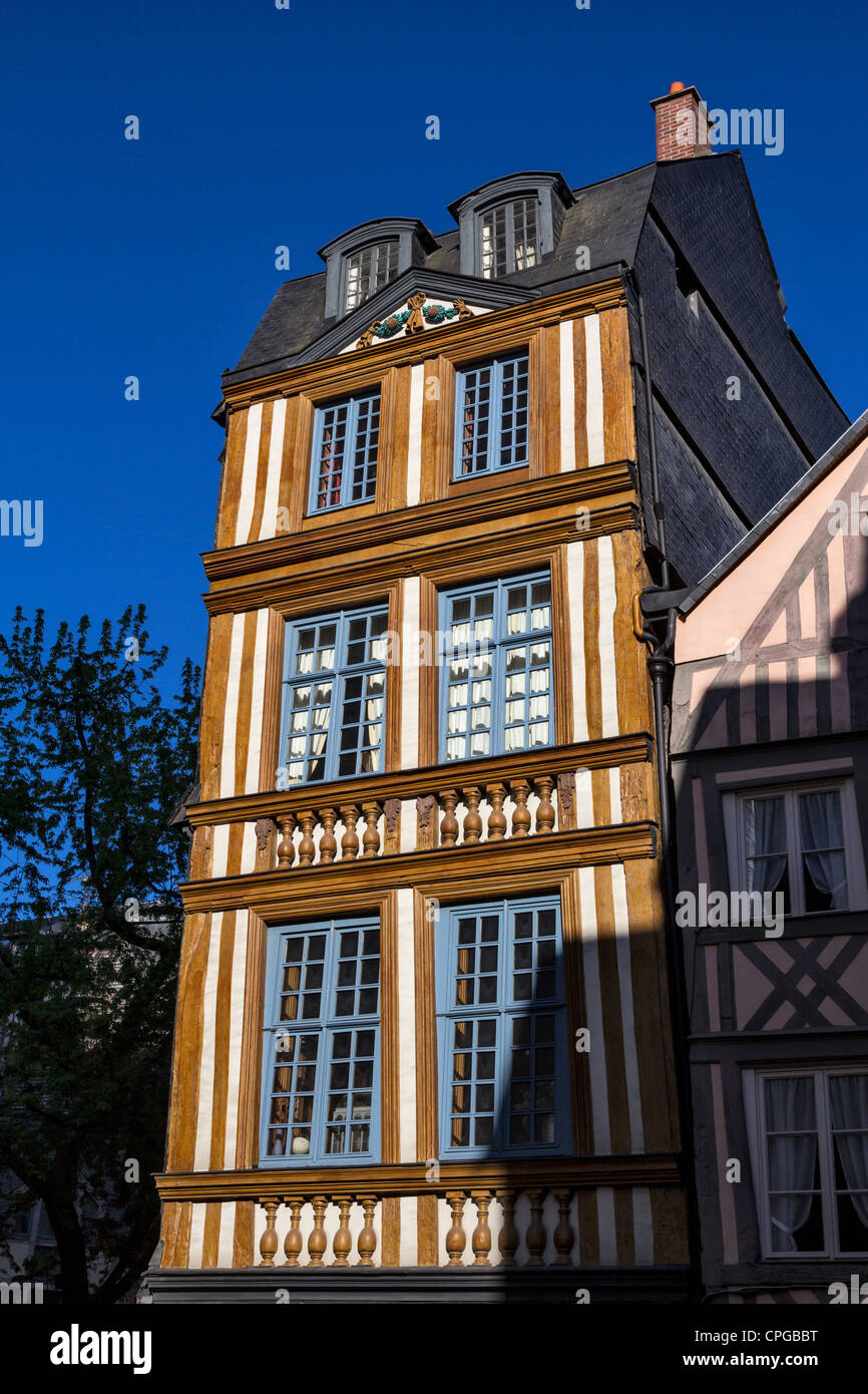 Architecture at Rue Damiette, Rouen, France Stock Photo Alamy