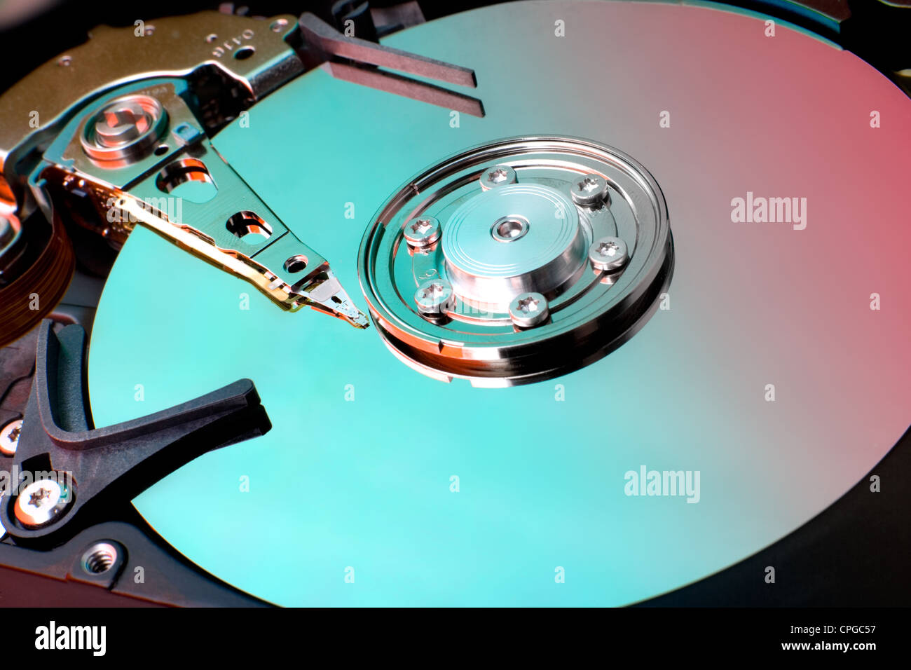 Hard disk drive platter hires stock photography and images Alamy