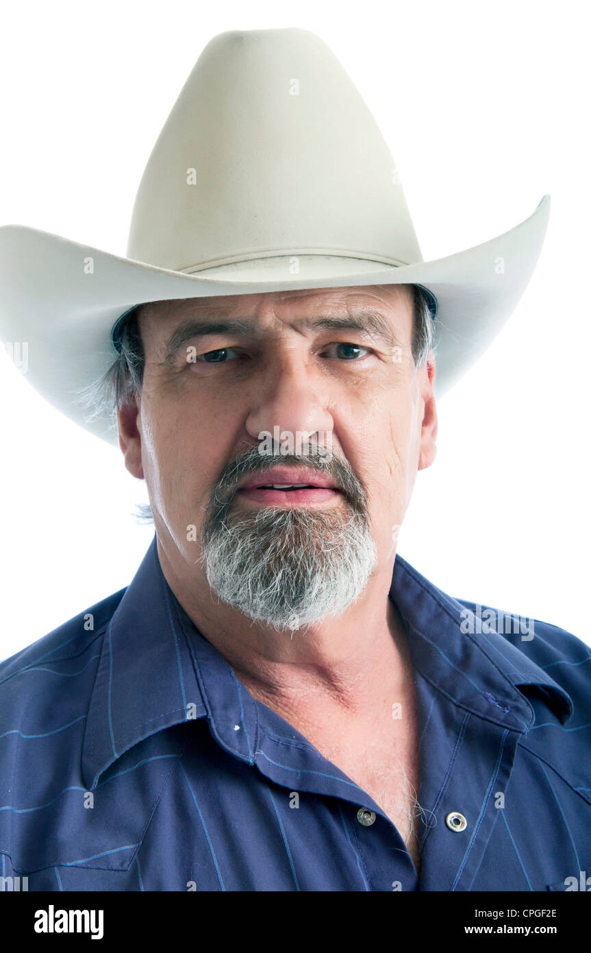 Man wearing white cowboy hat hires stock photography and images Alamy