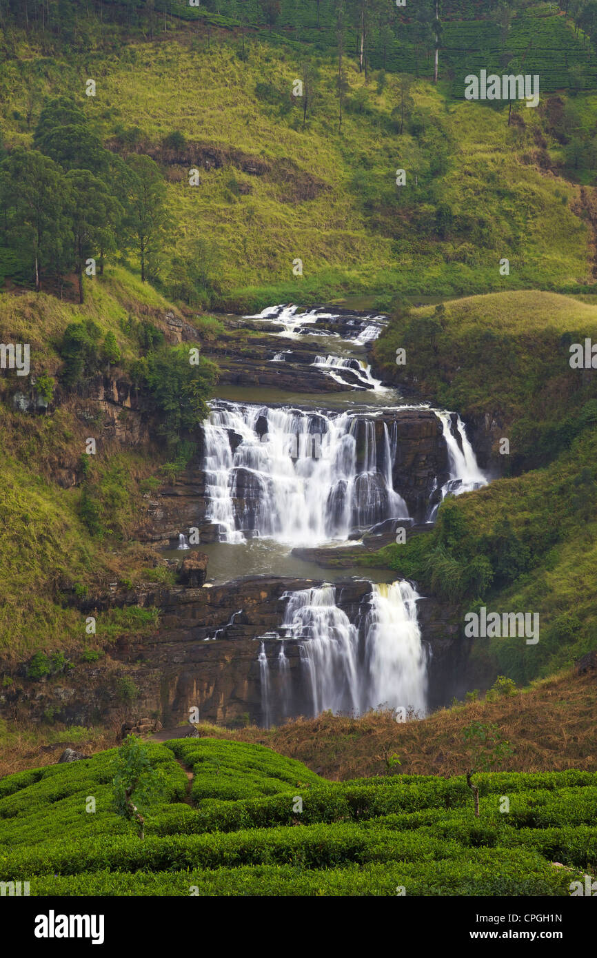 St. Clair's Falls, Nuwara Eliya District, Sri Lanka, Asia Stock Photo Alamy