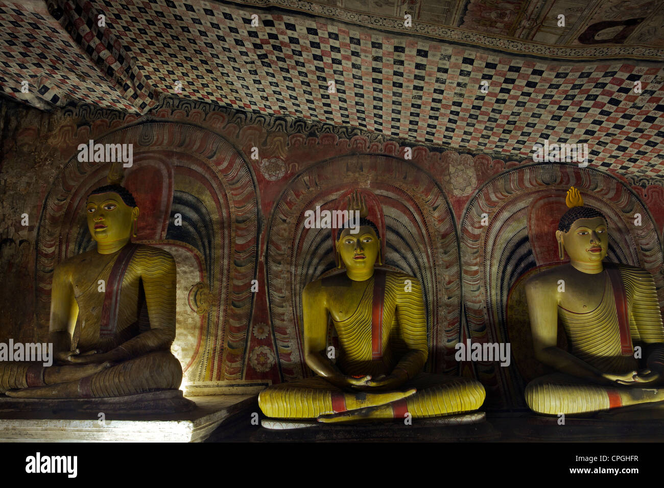 Dambulla Cave Temple, UNESCO, World Heritage Site, Sri Lanka, Asia Stock Photo