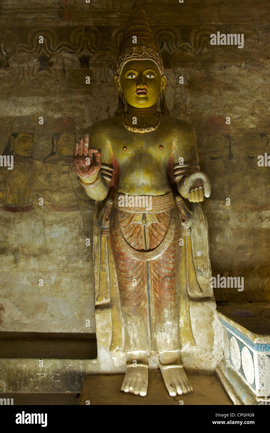 Dambulla Cave Temple, UNESCO, World Heritage Site, Sri Lanka, Asia Stock Photo