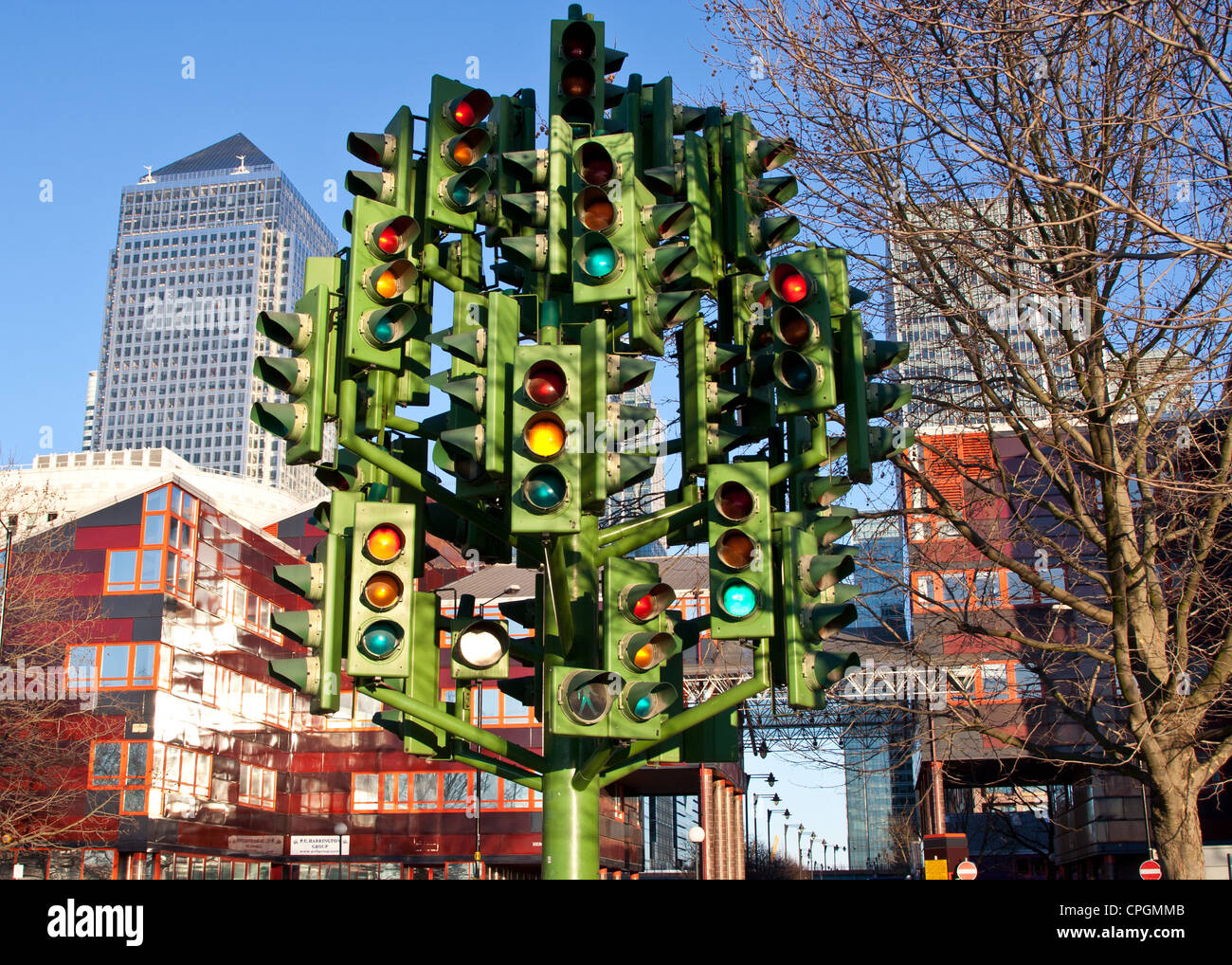 Traffic Light Tree London High Resolution Stock Photography and Images