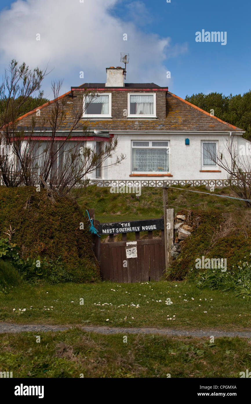 The Most Southerly House on the English coast, on The Lizard Point, Cornwall Stock Photo Alamy