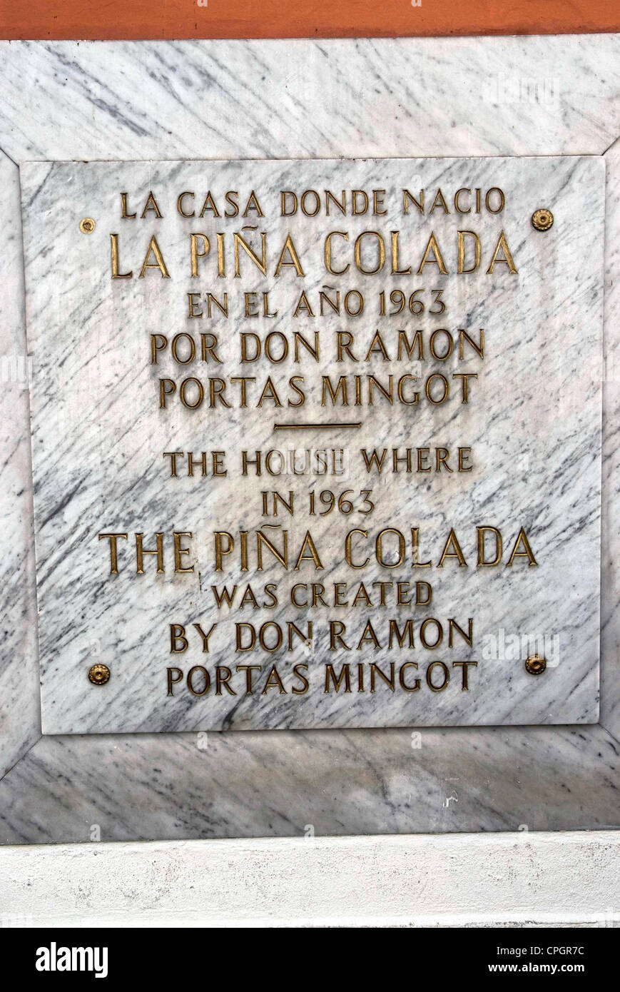 PUERTO RICO SAN JUAN The Old Town Home of the Pina Colada Stock