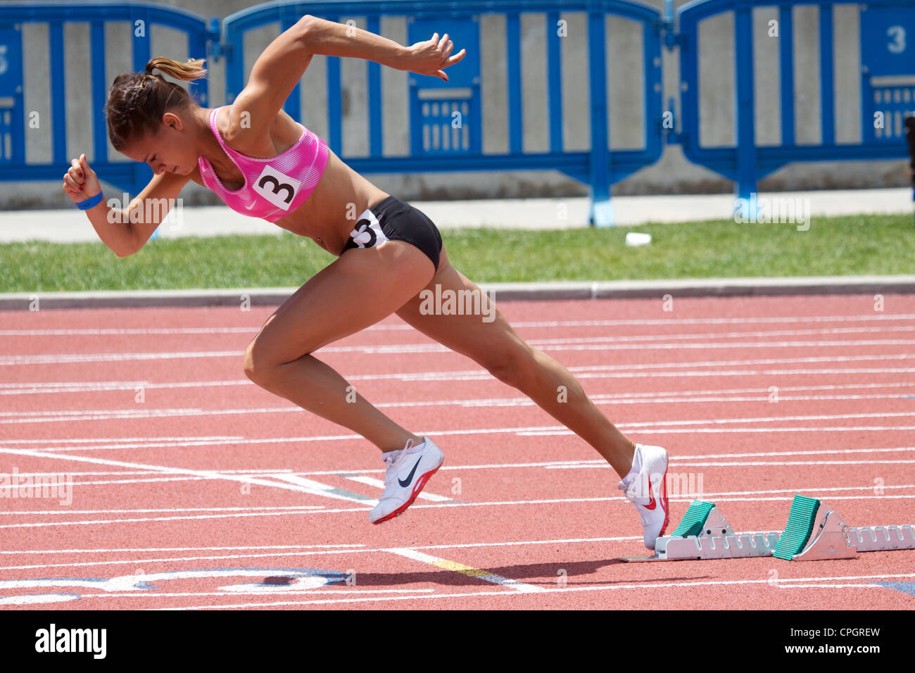 Sprinter blocks hires stock photography and images Alamy