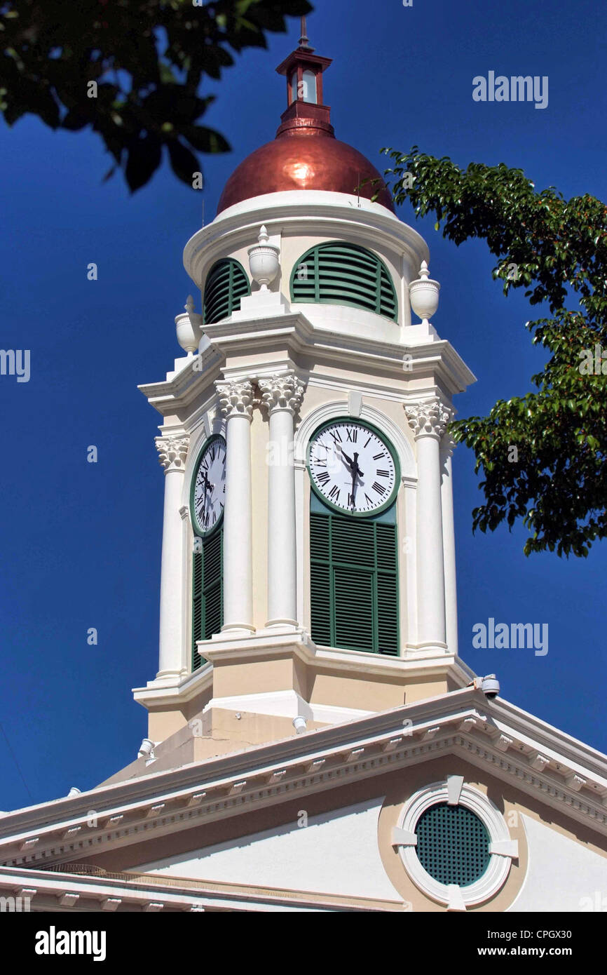 PUERTO RICO Mayaguez Plaza Colon The Town Hall Stock Photo Alamy