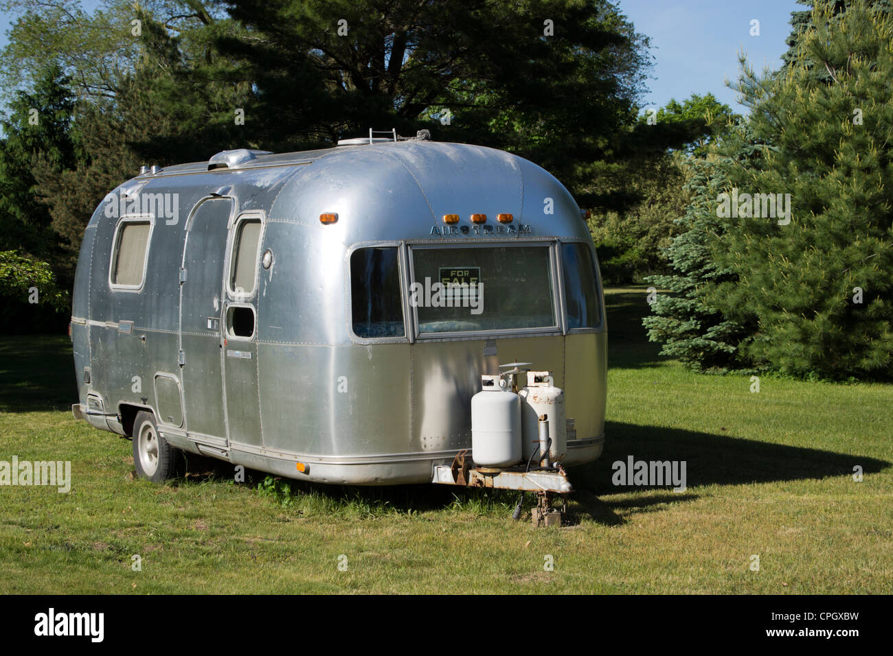 Used camper for sale Stock Photo - Alamy