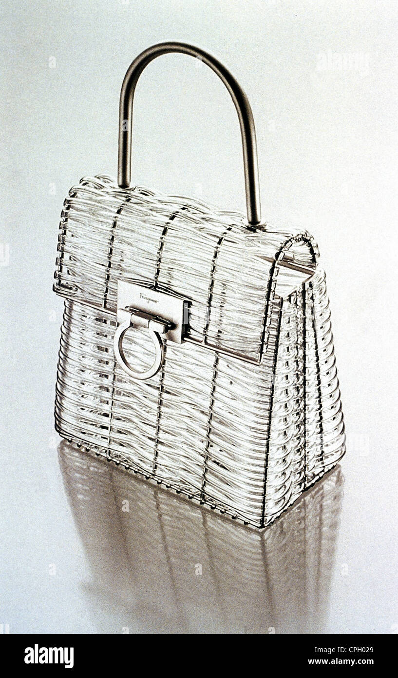 fashion, accessoires, bags, small grey satin handbag by Salvatore  Ferragamo, summer collection, 1999, 1990s, 90s, 20th century Stock Photo -  Alamy
