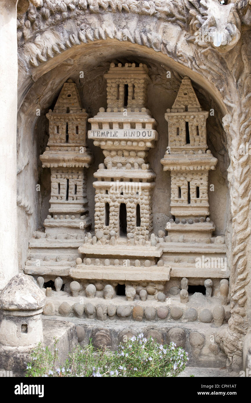 Palais Ideal Hauterives France Temple Hindou A Small Part Of The Extremely Detailed Hand Built Palace By Ferdinand Cheval Stock Photo Alamy
