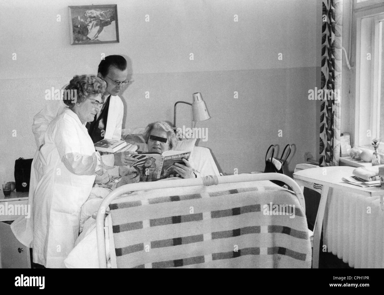 1950s hospital patient reading hires stock photography and images Alamy