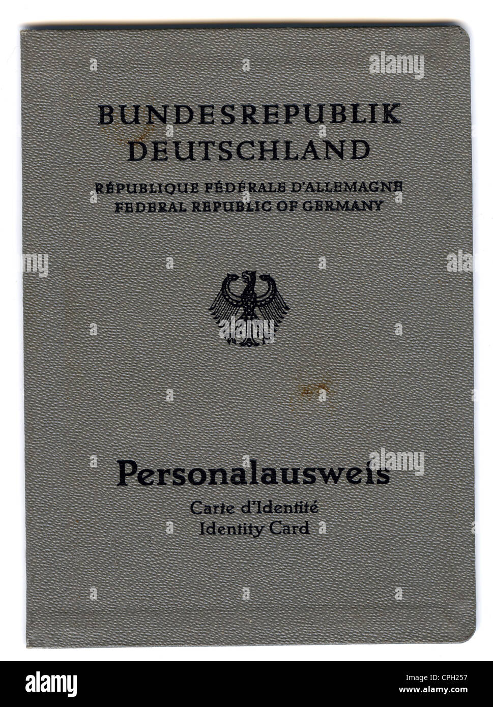 documents, identity card, Federal Republic of Germany, 1951 - 1987, Additional-Rights-Clearences-Not Available Stock Photo