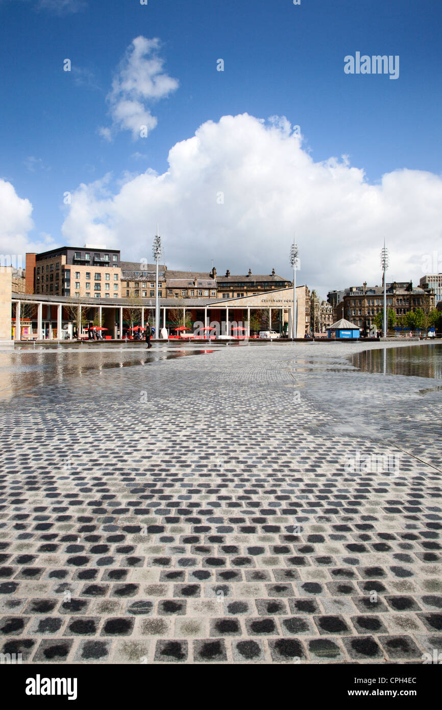 City Park and Centenary Square City of Bradford West Yorkshire England Stock Photo