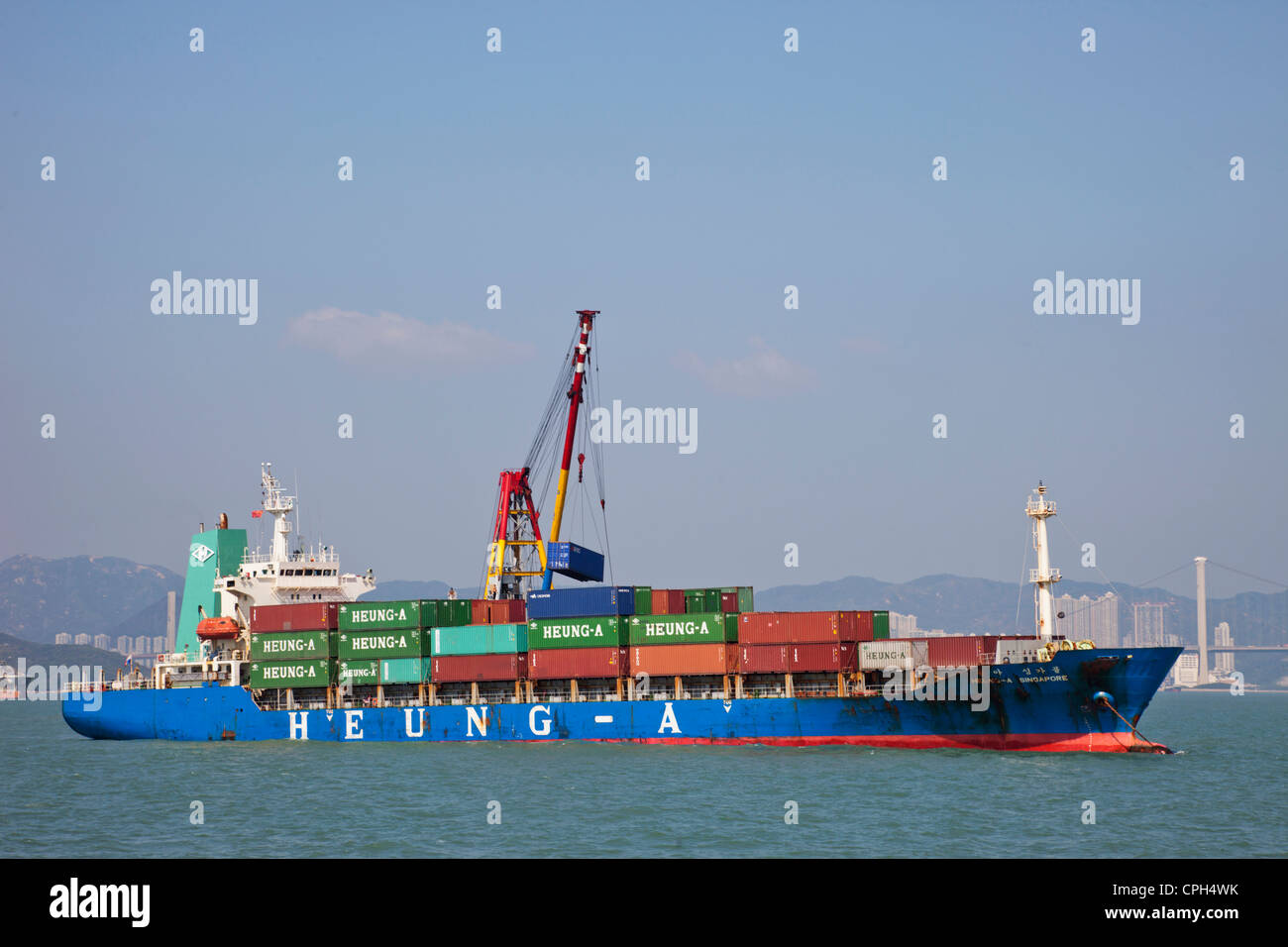 Asia, China, Hong Kong, Victoria Harbour, Ship, Ships, Shipping, Boats