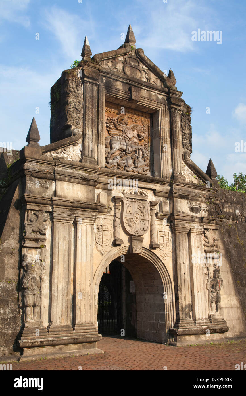 Asia, Philippines, Manila, Intramuros, Fort Santiago, Fort Santiago Gate, UNESCO, World Heritage, Sites, Holiday, Vacation, Tour Stock Photo