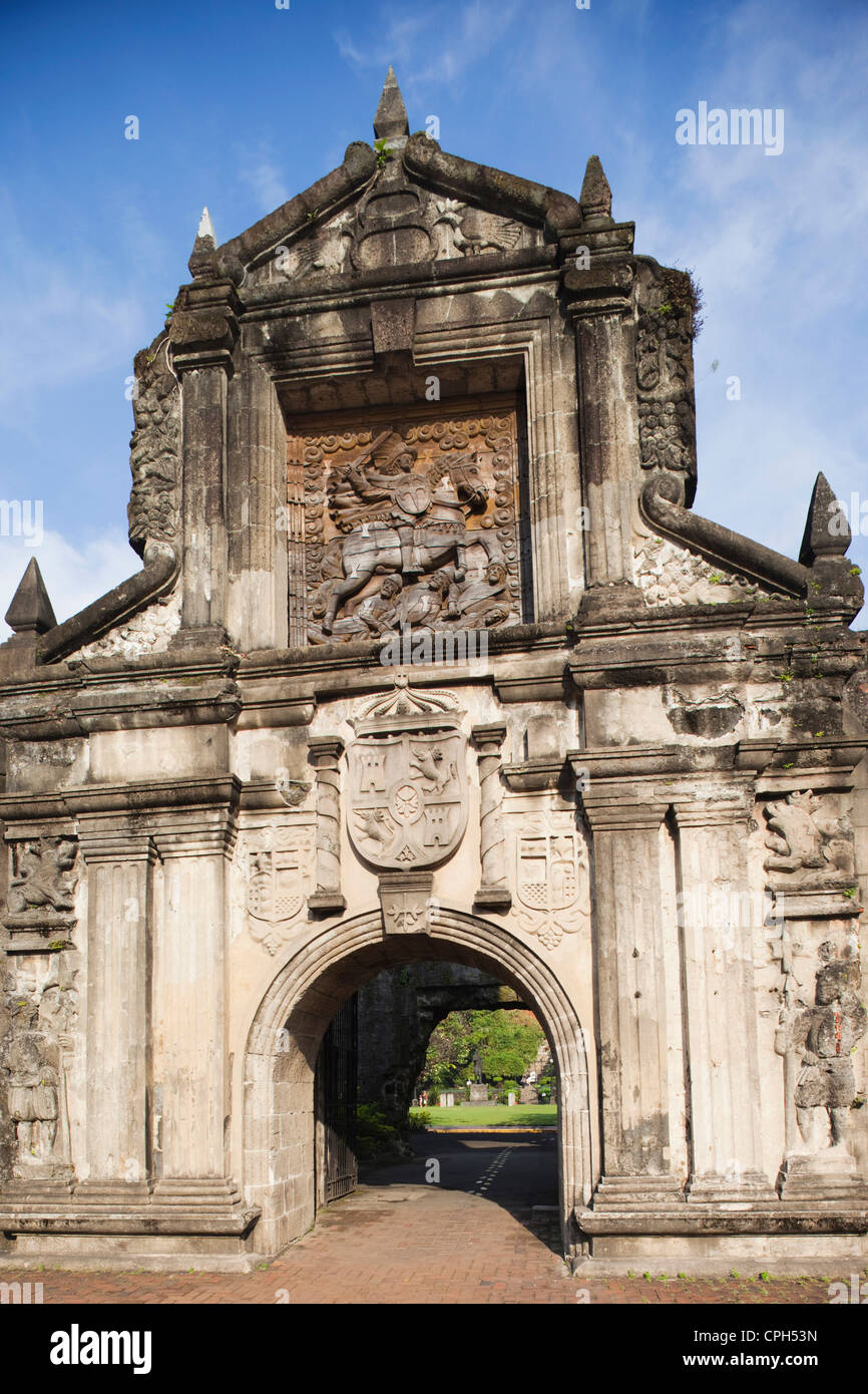 Asia, Philippines, Manila, Intramuros, Fort Santiago, Fort Santiago Gate, UNESCO, World Heritage, Sites, Holiday, Vacation, Tour Stock Photo