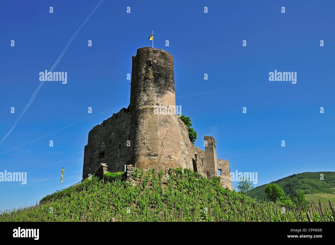 Bernkastel, castle, Germany, Europe, Kues, Landshut, Palatinate, Rhineland, wine, wine cultivation, wine-growing, Stock Photo