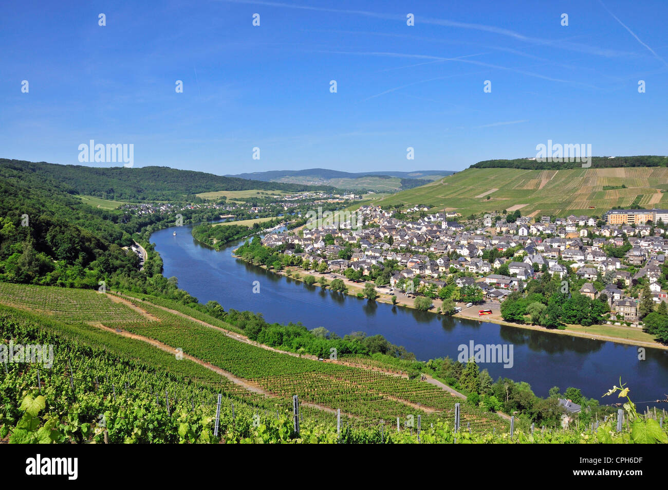 Bernkastel, Germany, Europe, Kues, Moselle, Palatinate, Rhineland, town, wine, wine cultivation, wine-growing, Stock Photo