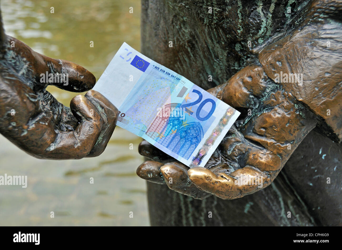 Aachen, Germany, Europe, monetary well, money, art, skill, Henning ...