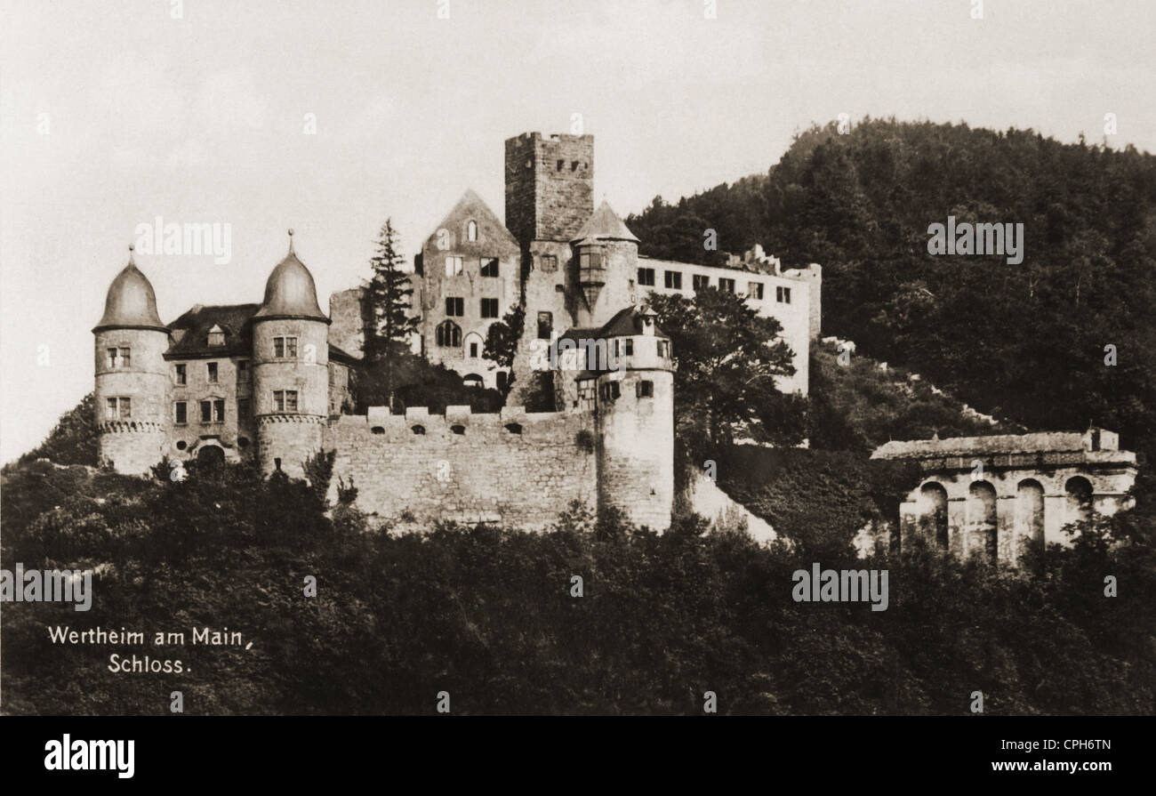 Wertheim Baden Wuerttemberg Wertheim Castle Stock Photos ...