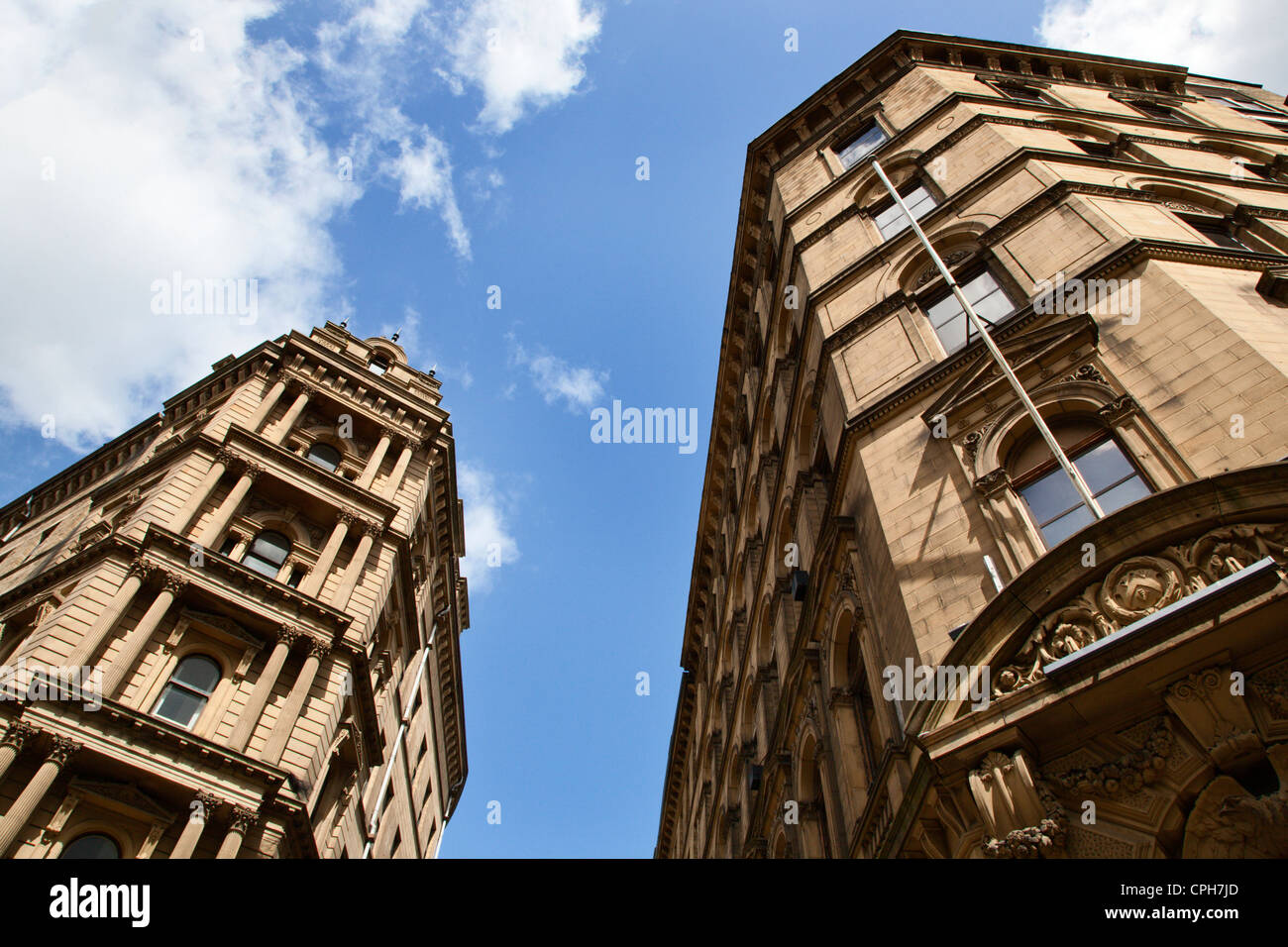 Old Warehouses in Little Germany City of Bradford West Yorkshire England Stock Photo