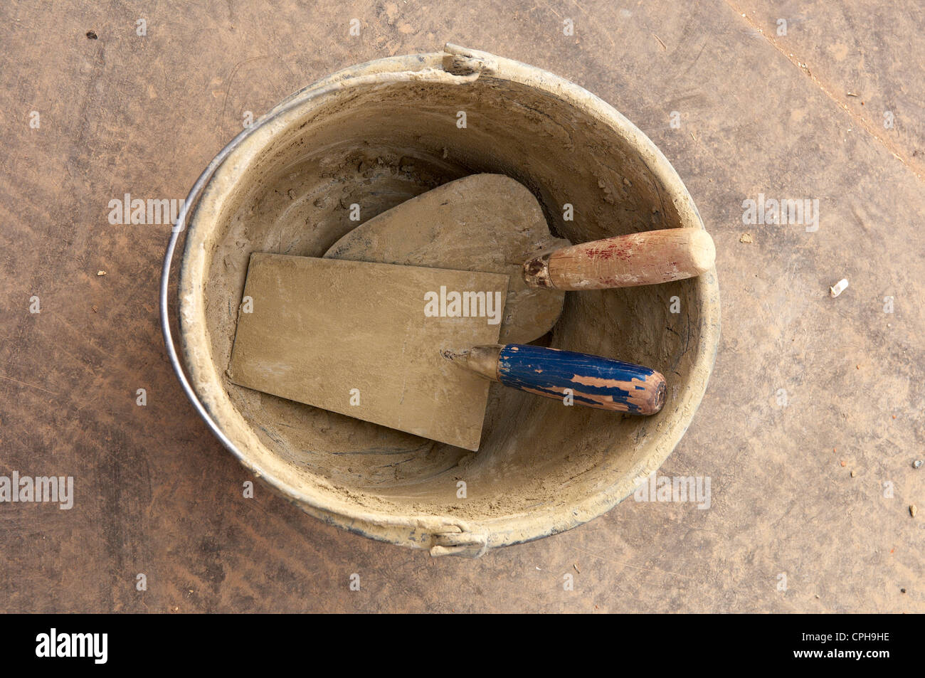 bucket and trowel Stock Photo Alamy