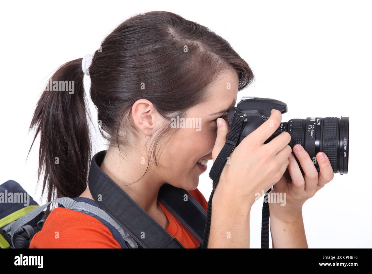 portrait of a tourist Stock Photo