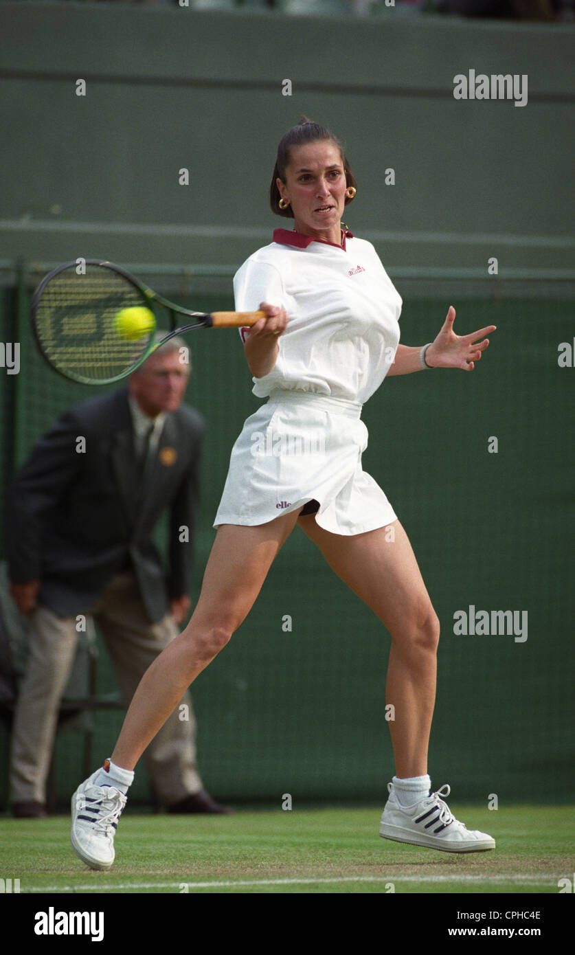 Wimbledon Ladies Tennis 1990s Stock Photo