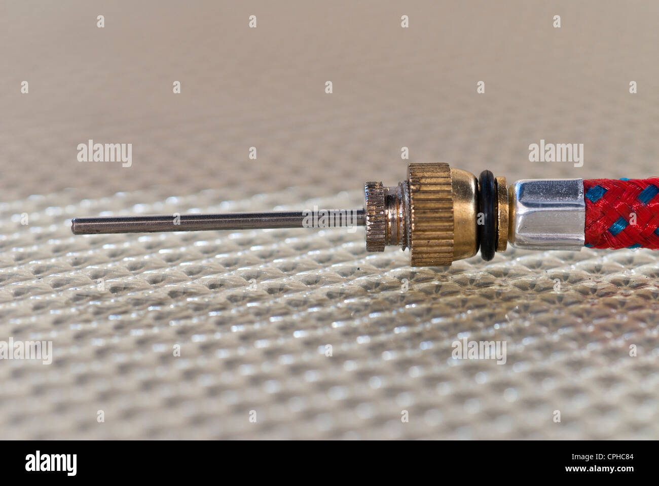 Football Needle Valve on Pump Stock Photo Alamy