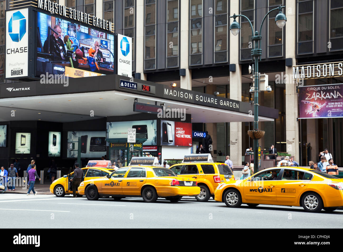 New York City Manhattan Madison Square Gardens and Penn Station with